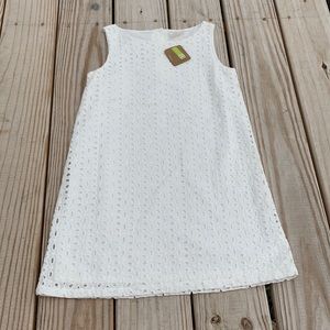 Crazy 8 white eyelet dress size 8 new